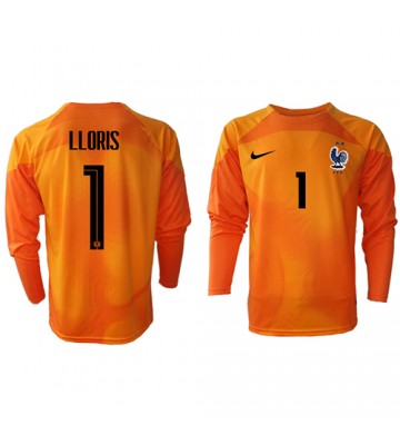 Lacne Muži Futbalové dres Francúzsko Hugo Lloris #1 Brankarsky  MS 2022 Dlhy Rukáv - Domáci